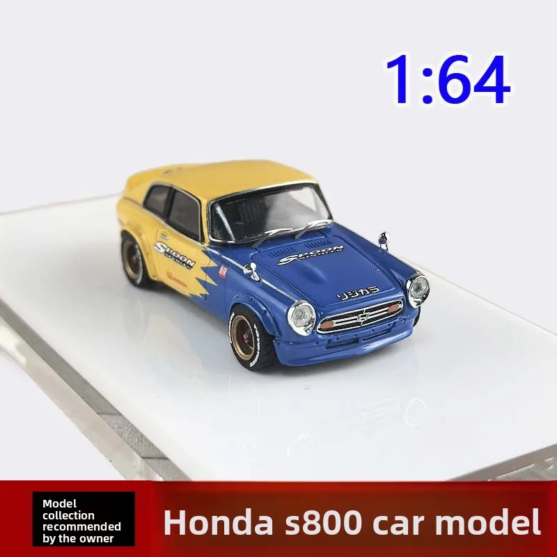 ダイキャスト 1:64 スケールホンダ S800 モータル修正された車モデルグッズおもちゃギフトお土産ディスプレイ飾り