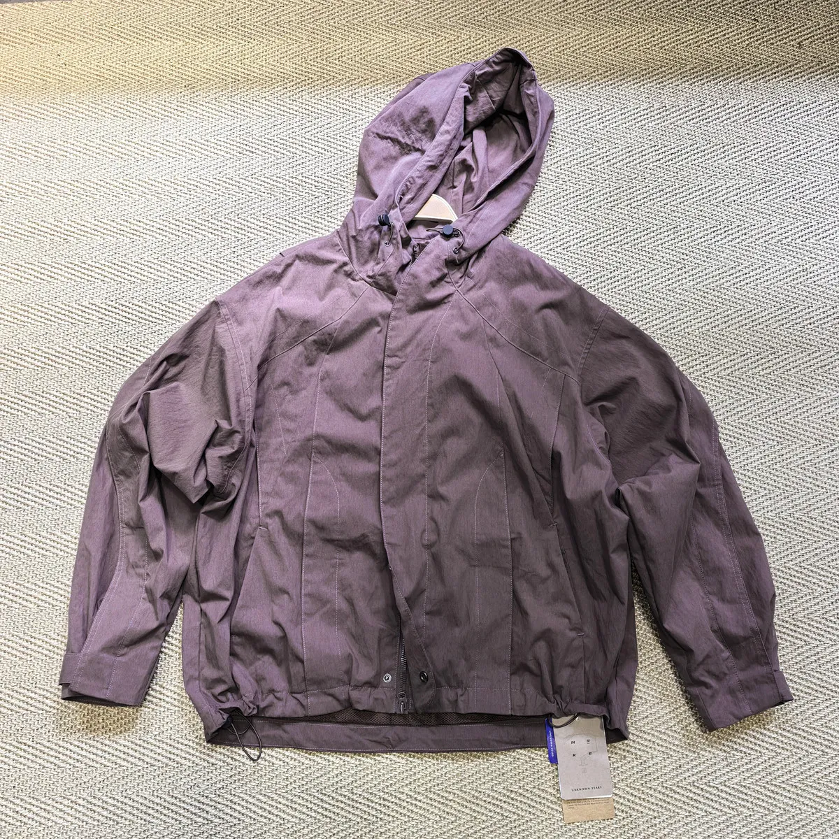2026 New Special-Interest Design Hooded Coat Personalized Work Clothes Wide Version Short Jacket Thin Retro