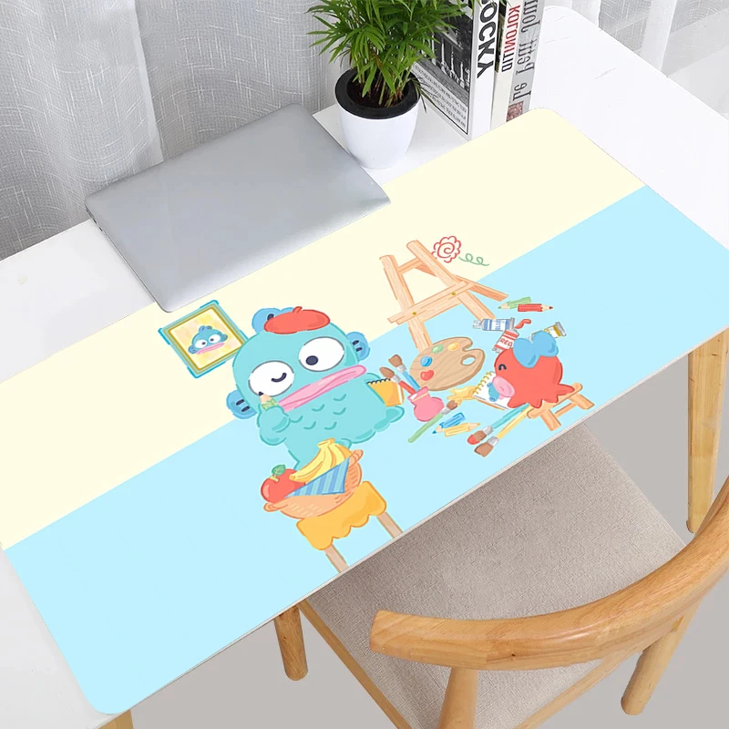 لوحة الماوس Kawaii كبيرة لألعاب الكمبيوتر المحمول لوحة المفاتيح نونسليب المطاط الكمبيوتر السجاد حصيرة مكتبية خزانة ألعاب H-Hangyodons MousePad #1