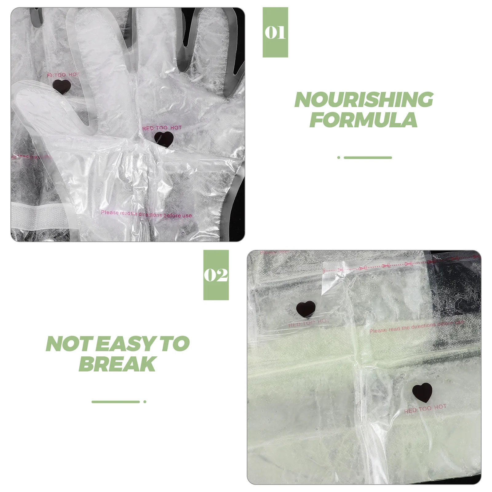 1 مجموعة قناع اليد الشمع مجموعة البارافين ترطيب قفازات وأكياس القدم التقشير ترطيب اليد سبا الرعاية الملحقات