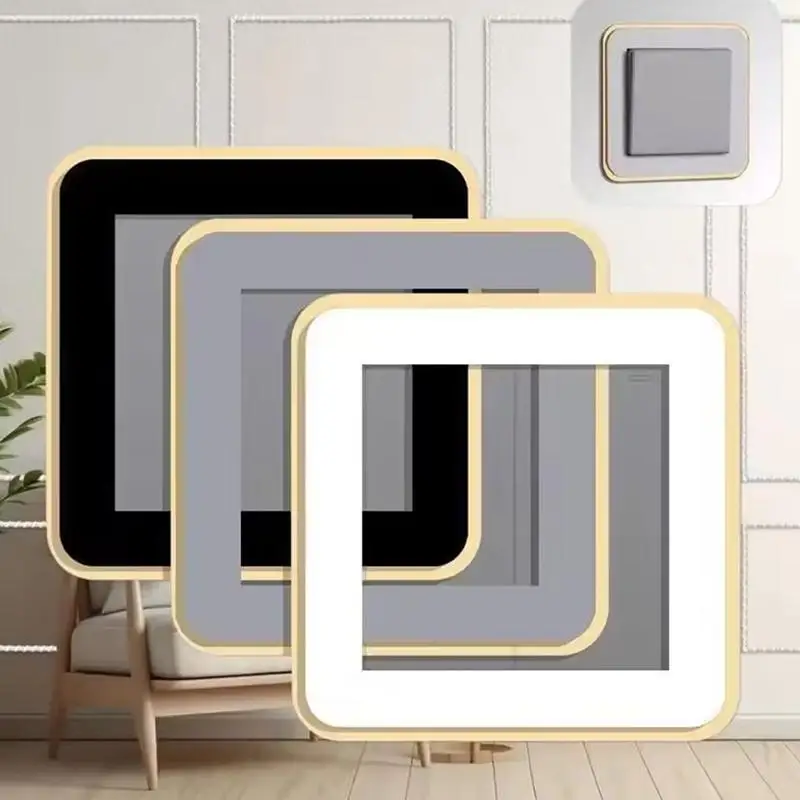 Simple Acrylic Dustproof Switch Protective: Cover Anti-Dirty Socket Decorative Frame Sticker