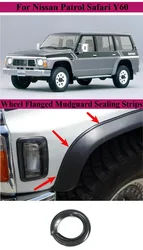 Rubber sealing strips for wheel arch gaps on 88-04 Nissan Safari Patrol Y60 GR to prevent sand and gravel corrosion.