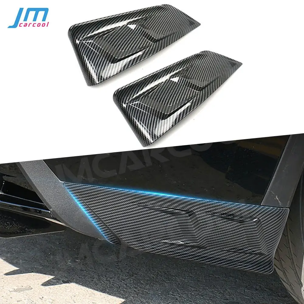 Rear Splitters Lip Side Aprons Canard Flaps for Tesla model Y 2021+ Rear Bumper Lip Side Splitter Car Styling ABS Material