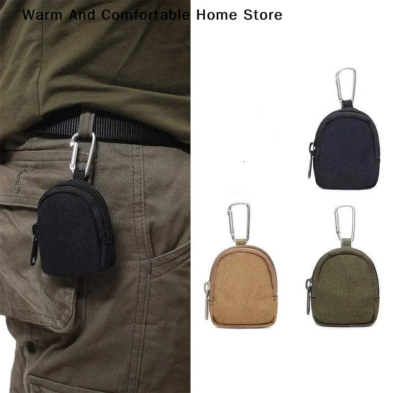 

1PC Tactical EDC Pouch Key Wallet Holder Men Mini Coin Purses Pouch Bag Keychain Zipper Pocket Outdoor Key Bag Hunting Accessor