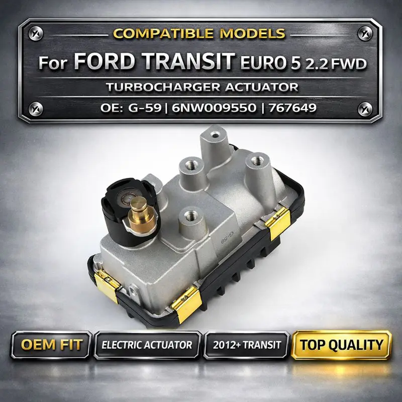 

Turbocharger Electronic Actuator for Ford Transit Custom 2.2 TDCi Euro 5 FWD Direct Replacement OE G59 6NW009550 767649 Auto