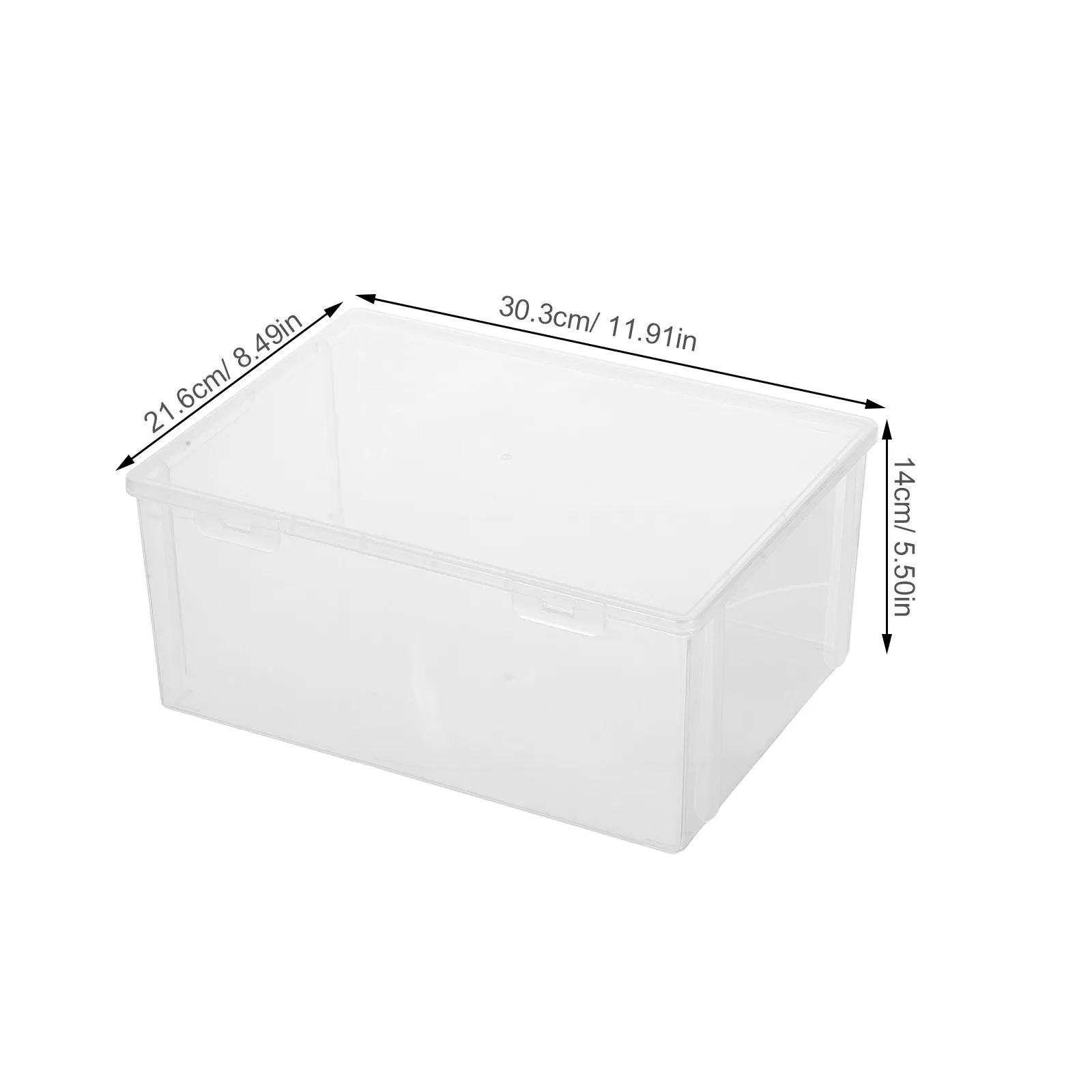 Clear Plastic Cd Storage Case Stackable Organizer Large Capacity 11.9x8.5 Inches Desktop Holder for Home Office Dorm Cd