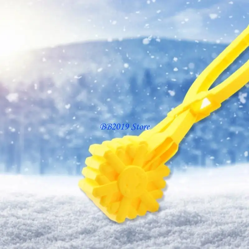 Q0KB Snowflake Form Snoweballs Hersteller Bereit sich auf den Winter Freien Spaß Schnee spielen