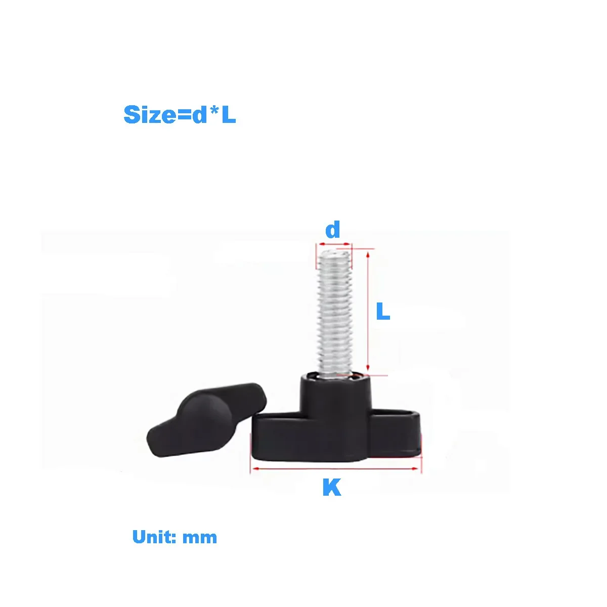 T-Shaped Hand Screw / Plastic t-Shaped Rubber Head Handle / Z-Shaped Hand Screw Bolt M4M5M6M8