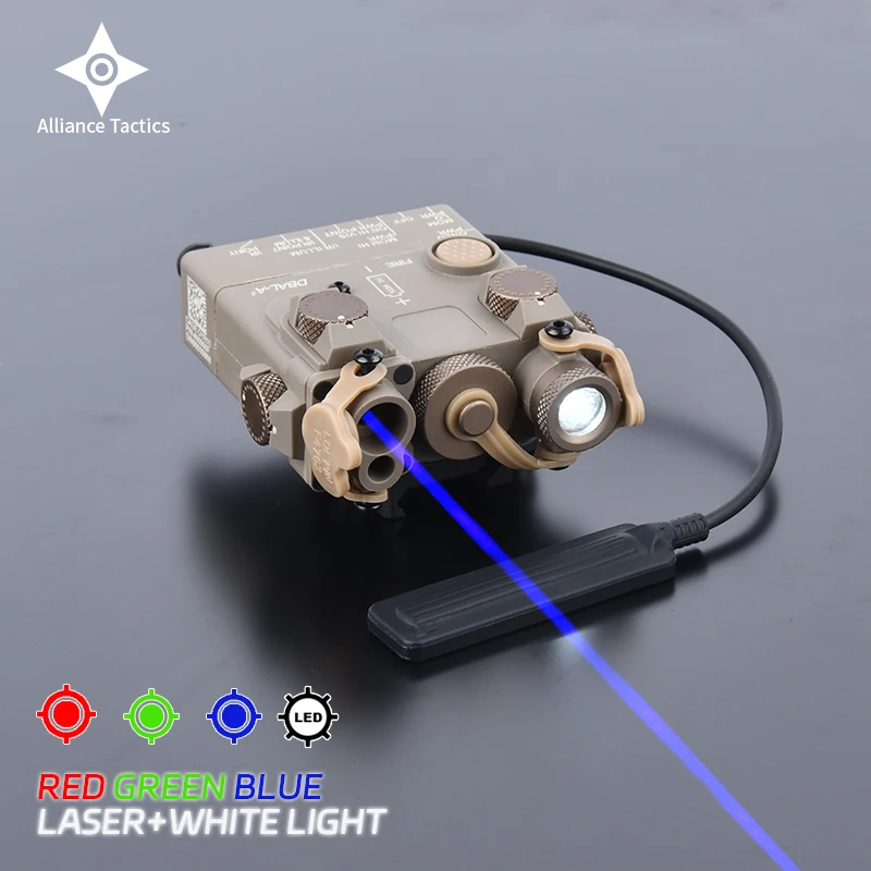 

WADSN Tactical DBAL A2 Laser Red Green Blue Dot Indicator Airsoft Simplified Version Sight Hunting Rifle Flashlight Aiming