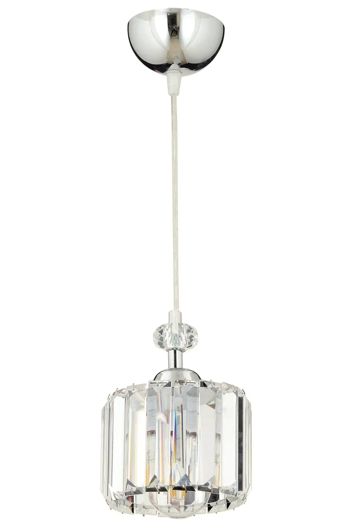 

DOLBOVI Saka single chrome crystal, Modern design kitchen crystal pendant chandelier