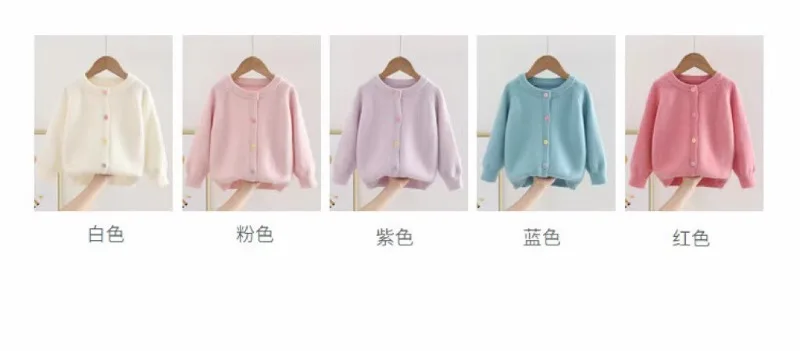 UNITIM 2026 Herbst Winter Kinder Mädchen Pullover Ins 2-10 Jahre Kinder Mädchen Vielseitige Strickjacke Bunte Knöpfe Junge Teenager Mädchen Mantel – Detail 9