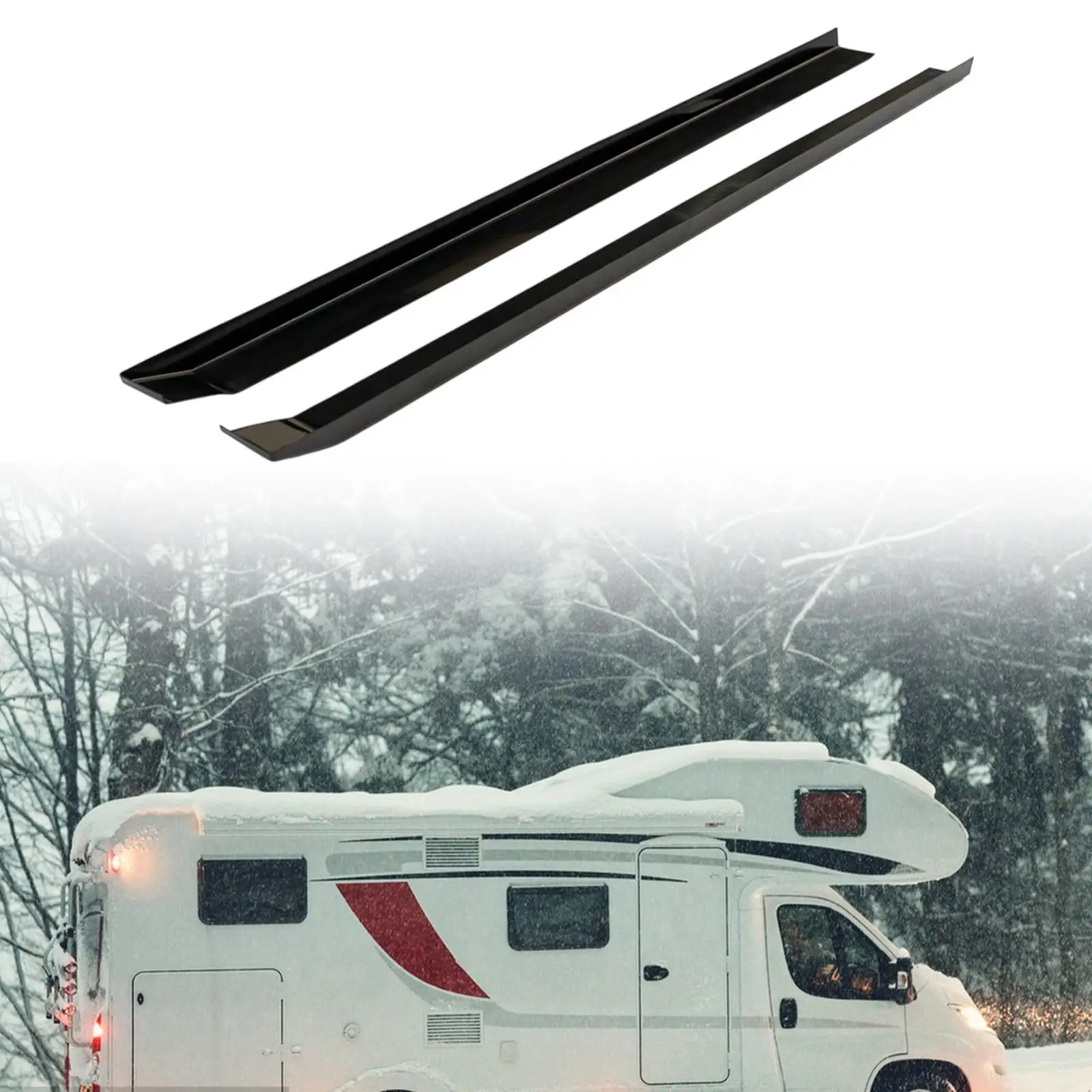 2Pcs RV Slide Out Ski Set Slide Out Supports for Caravan Smooth Slides