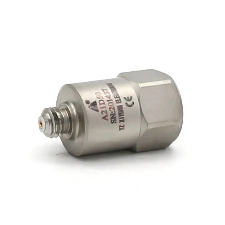 A21D50 50mV/g 0.5-8000Hz Accelerometer IEPE Vibration Sensor Piezoelectric Transducer