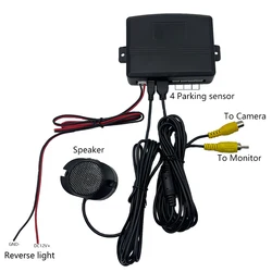 AHD/ CVBS Video Parking Sensor Reverse Backup Radar Assistance Detector for Monitor Camera System 22mm Sensor