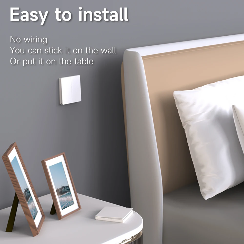 RF433 Kinetic Switch No Battery Self-Powered for Home House Factory Waterproof Light Remote Wall Panel Intelligent Switches