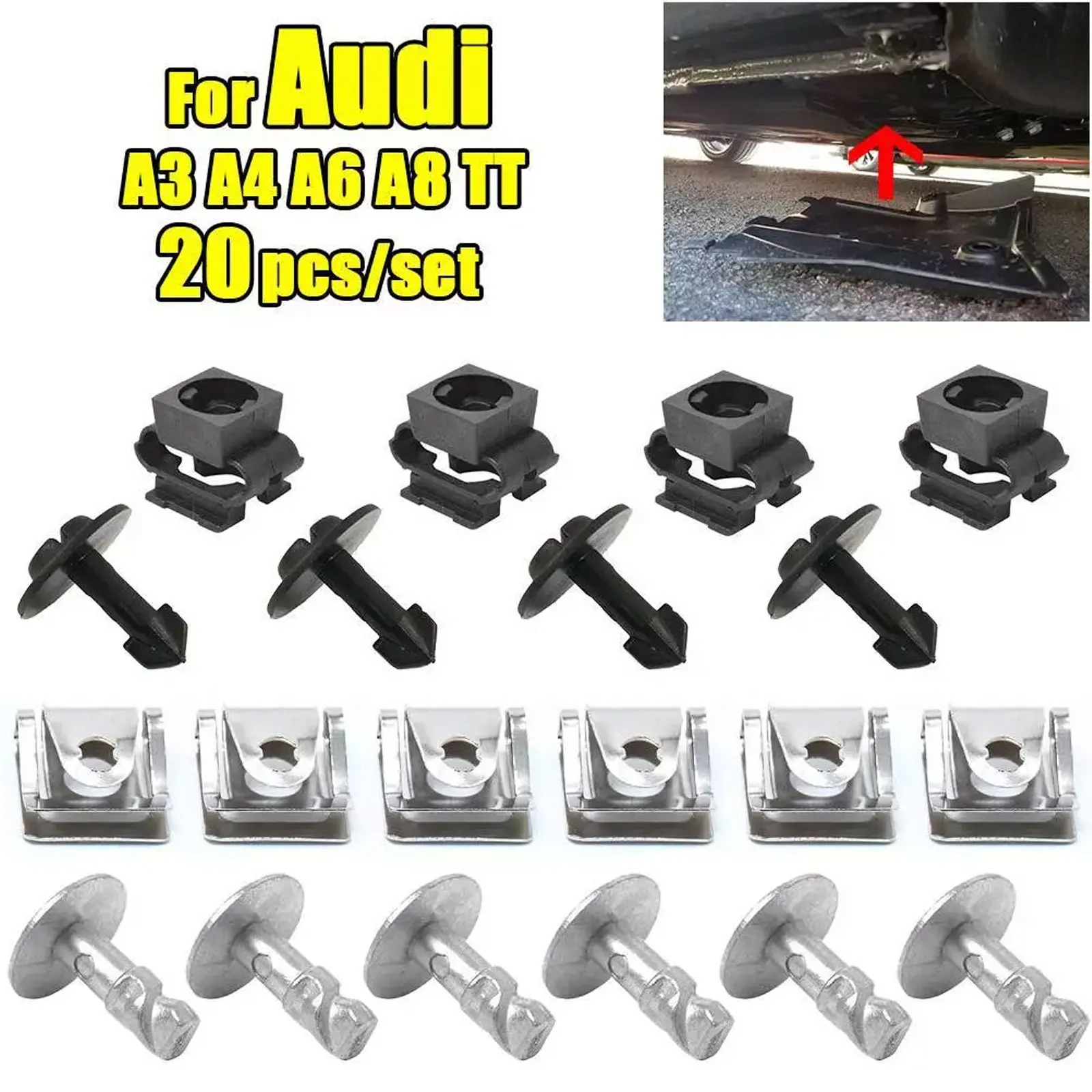 

Для VW Passat Audi A4 A6 A8 TT SKOD двигатель под корпусом щит зажимы крепежные винты комплект 4A 0805163 4А 0805121 8D 0805121