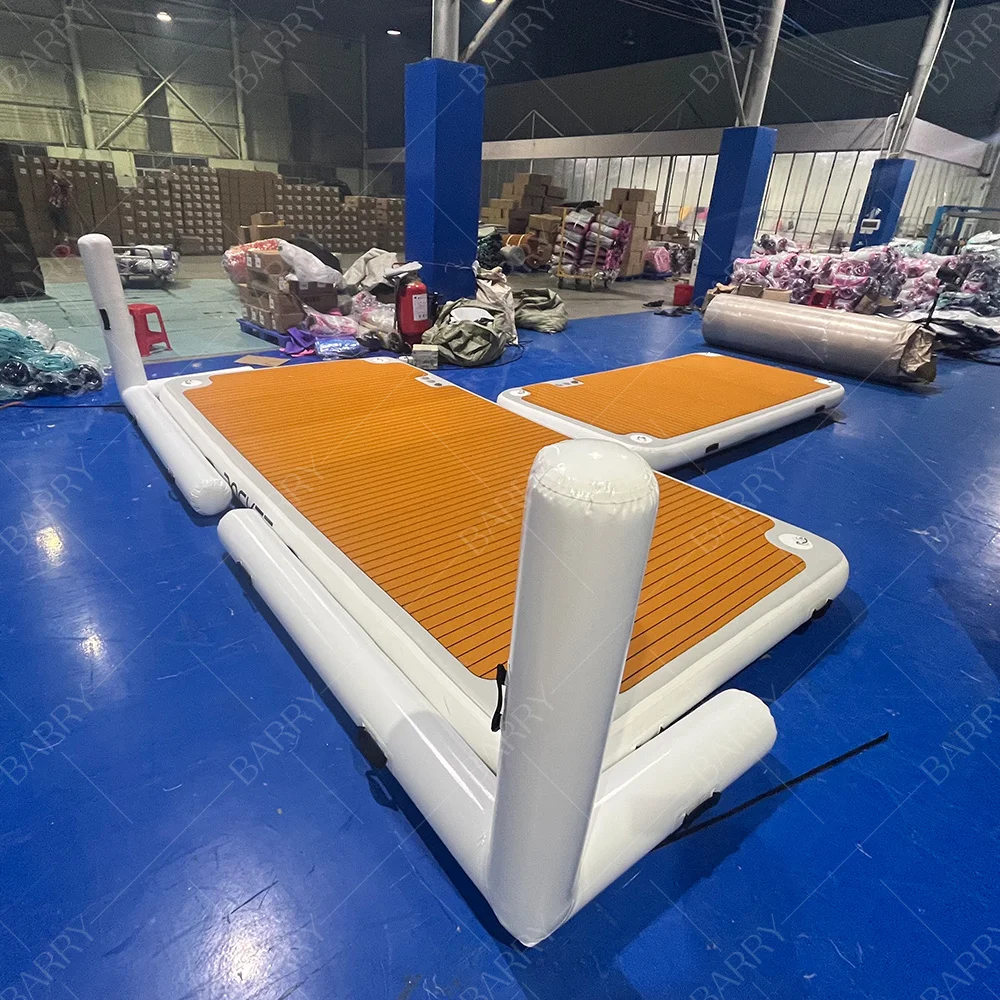 

Water Floating Entertainment Inflatable Water Float Mat With Dock Fender Bumper Boat Protection Inflatable Platform for Boat