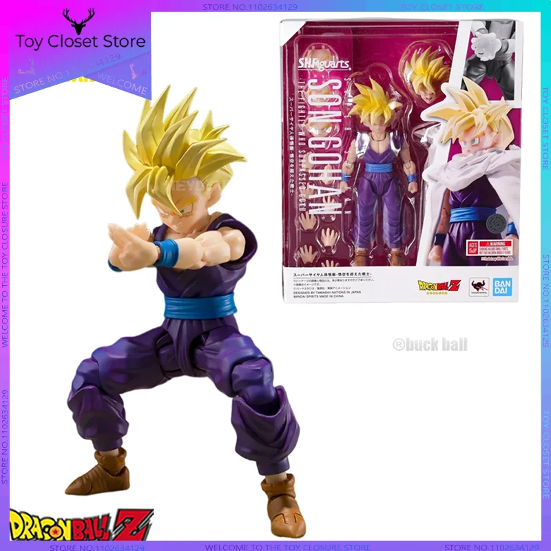 Original Dragon Ball S.H.Figuarts Son Gohan Shf Super Saiyan Gohan Action Figures Joint Movable Model Collect Toy Birthday Gifts