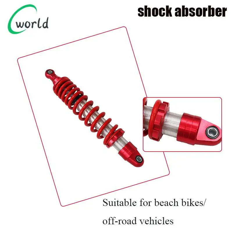 

Red aluminum 360MM center hole distance, red rear shock absorber suitable for beach bikes/off-road motorcycles