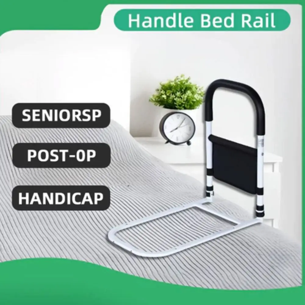 With Storage Bag Elderly Adults Safety Handle Bed Rail Anti-fall Durable Elderly Assist Bar Anti-slip Assist Frame for Bedroom