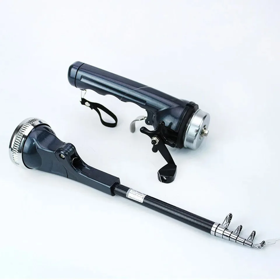 Folding Mini Travel Rod for Fish High Quality Foldable Fishing Rod With Reel Line Combo Portable Pocket Throwing Rock Telescopic