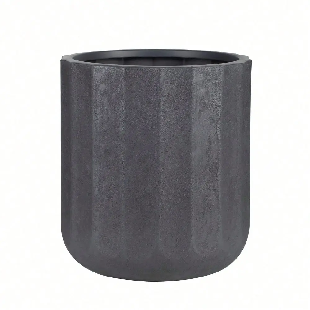 

Inch Resin Planter Black With Modern Design For Indoor Outdoor Plant