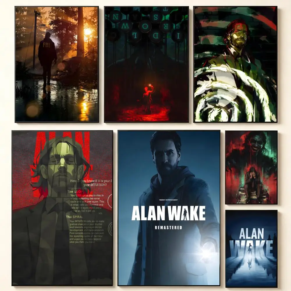 Survival Horror Game Alan Wake 2 Poster Contemporary Home Wall Ornaments & Stylish Indoor Accents