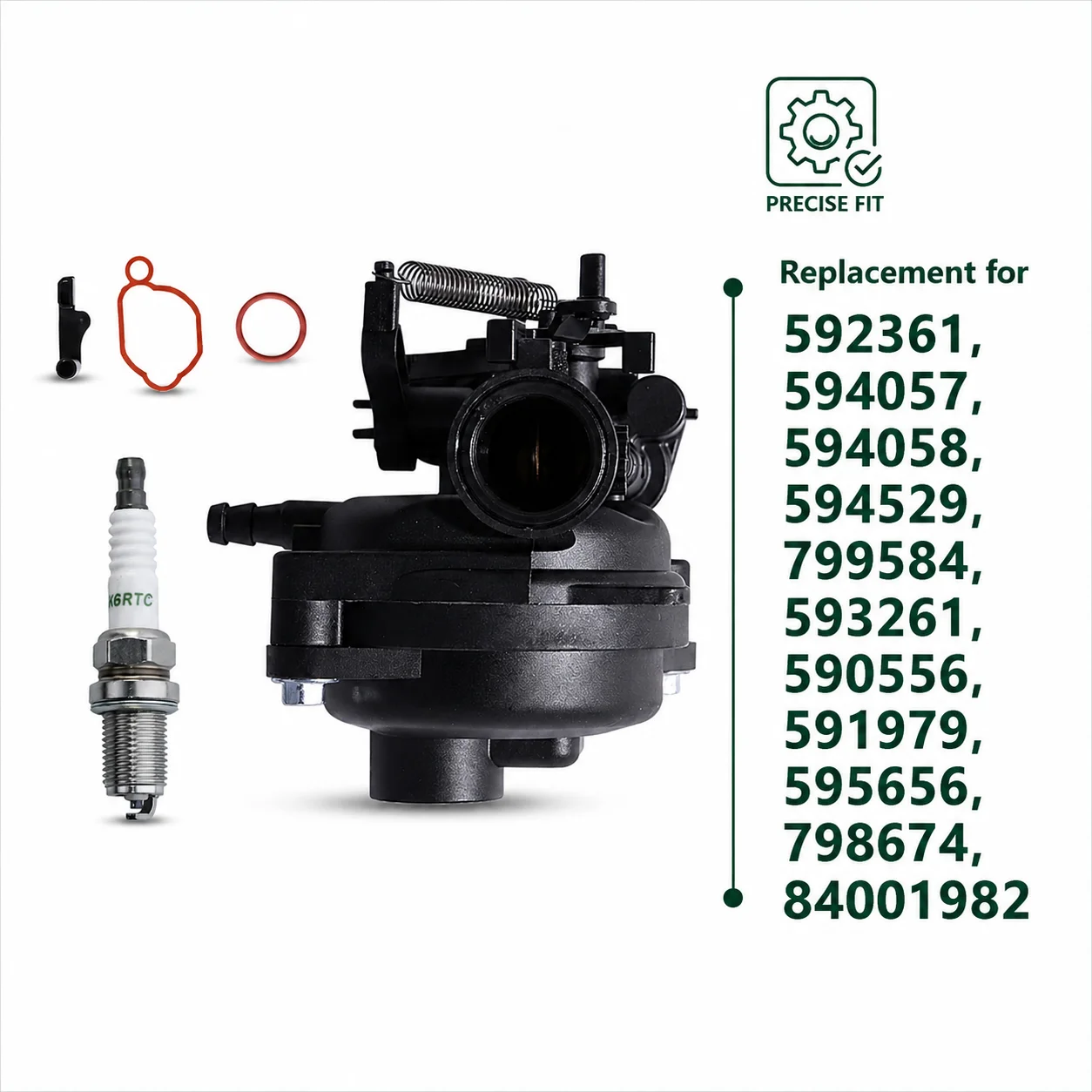 Carburetor & Spark Plug For Briggs Stratton 550EX 625EX 675EX 725EX 799584 09P702 592361 594057 594058 594529 Lawn Mower Parts