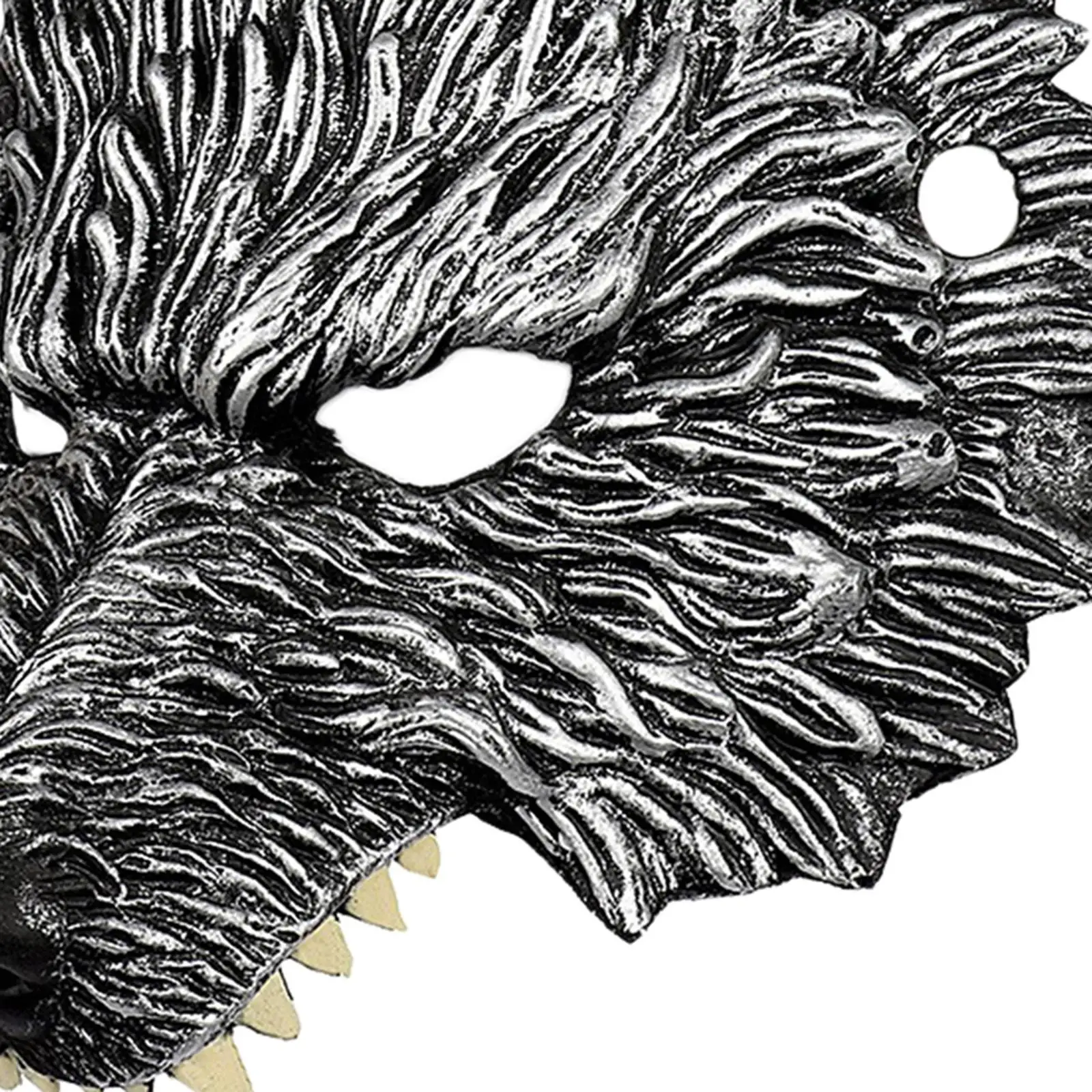 Half Face Black Wolf Mask for Women Masquerade Party PU Material Cosplay Costume Prop Stage Performance Ball Decoration