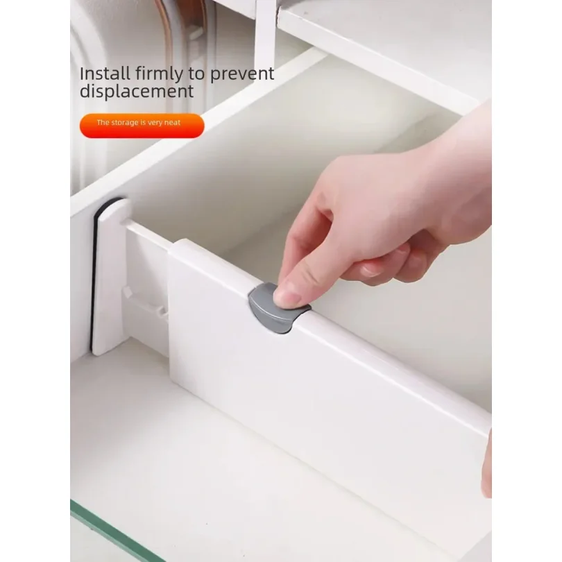 

Adjustable Extendable Plastic Drawer Divider Thickened Wardrobe Socks No Punching Storage Drawer Divider Kitchen Living Room