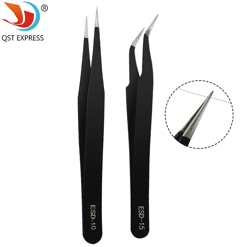 1 PC Hohe qualität BGA Precision ESD Pinzette Set alle-metall anti-statische pinzette Repair Tool