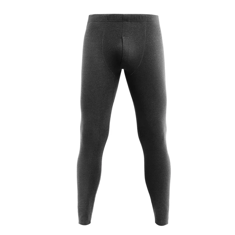 Men Sleep Bottoms Leggings Thermal Thin Fleece Sleepwear Seamless Bugle Pouch Fitness Autumn Winter Warm Tracksuit Trousers 3XL