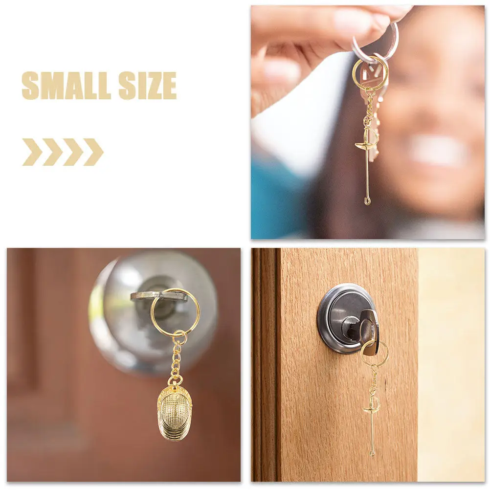 

2 шт. металлические подвески-украшения в виде ограждений, уникальный дизайн, брелок для рюкзака, школьной сумки, износостойкий, для декора и ношения