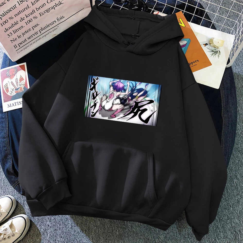 

Buttocks Anime Hoodie Pullovers Sweatshirts Hip Whip girl Keijo Graphic Printed Tops Casual Hip Hop Man And Woman Streetwear