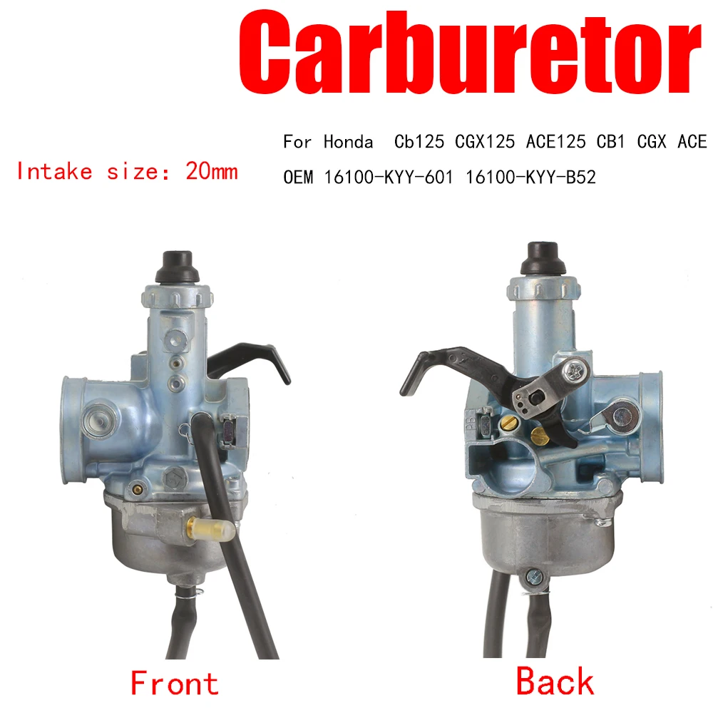 

For Honda Cb125 CGX125 ACE125 CB1 CGX ACE OEM 16100-KYY-601 16100-KYY-B52 Motorcycle Carburetor