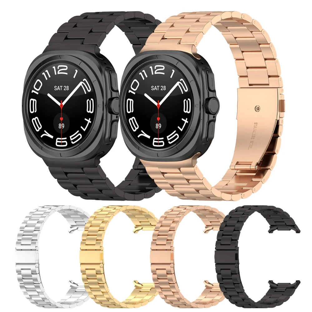 Business Stainless Steel Bracelet For Samsung Galaxy Watch Ultra Metal Band Watch 7 Ultra 47mm Straps SM-L705 Accessories Correa