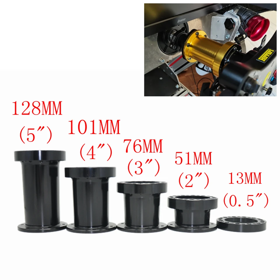 범용 자동차 스티어링 휠 허브 스페이서, 보스 키트 어댑터 스페이서, 레이싱 게임, 13mm, 51mm, 76mm, 101mm, 128mm 썸네일 6