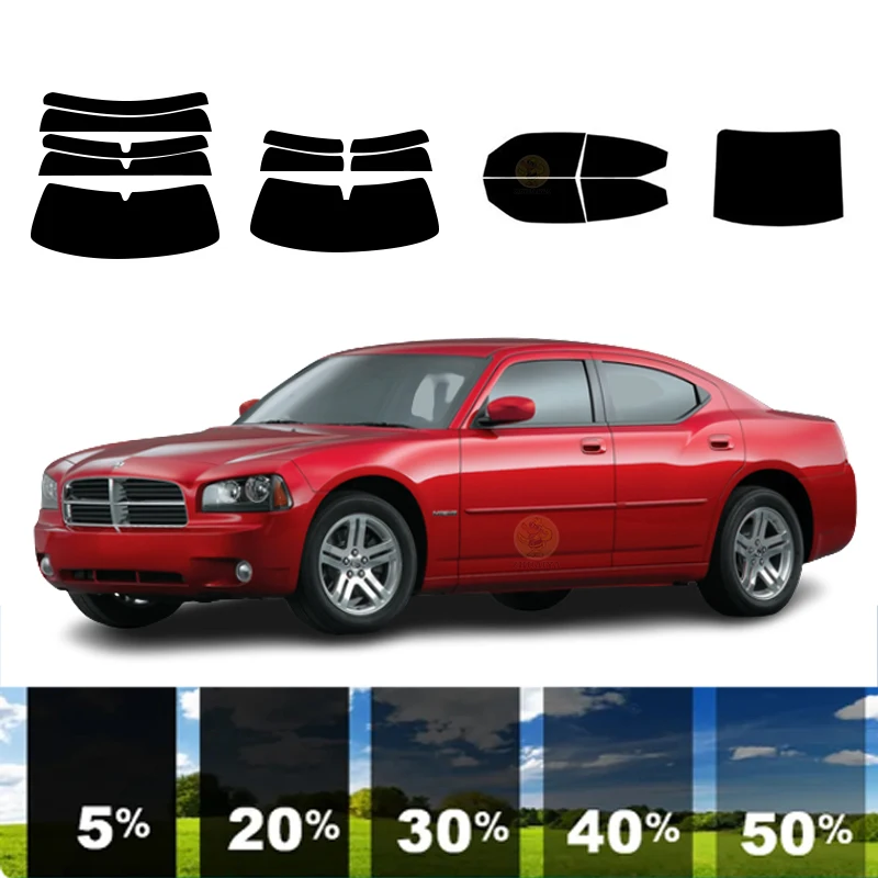 

Предварительно вырезанная съемная тонировочная пленка для окон для автомобиля, 100% УФР, 5%-35%VLT, теплоизоляция, карбон ﻿ Для зарядного устройства DODGE 4 DR SEDAN 2006-2010 гг.