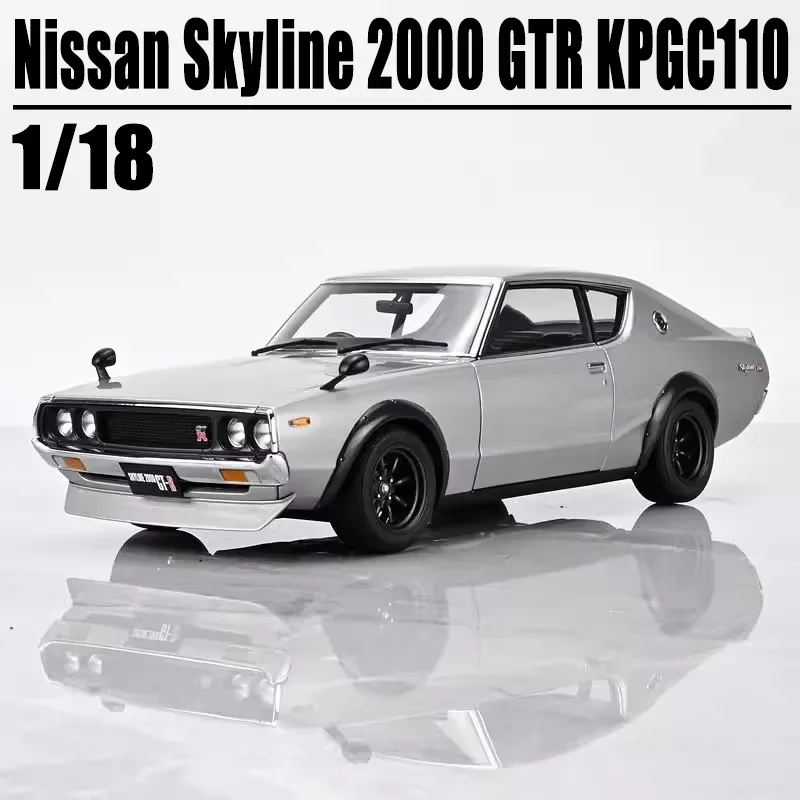 Autoart 1/18 Nissan Skyline 2000 GTR KPGC 110 Legering Speelgoed Motorvoertuig Diecast Metaal Model Gift