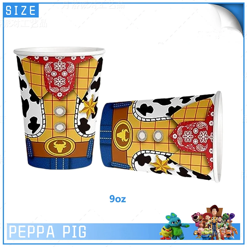 Kinderfeestdecoratie Wegwerp Servies Toy Story Bekers Borden Ballonnen Babyshower Verjaardagsfeestje Cadeau Speelgoed