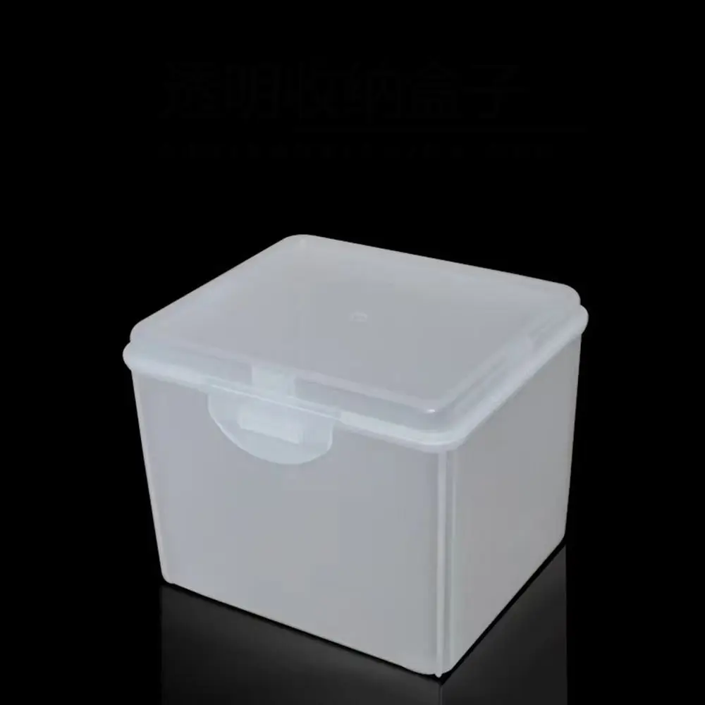 Multi-purpose Clear Plastic Storage Box Small Rectangular Shape with Lid for Storing Jewelry Headband Storage Case Container