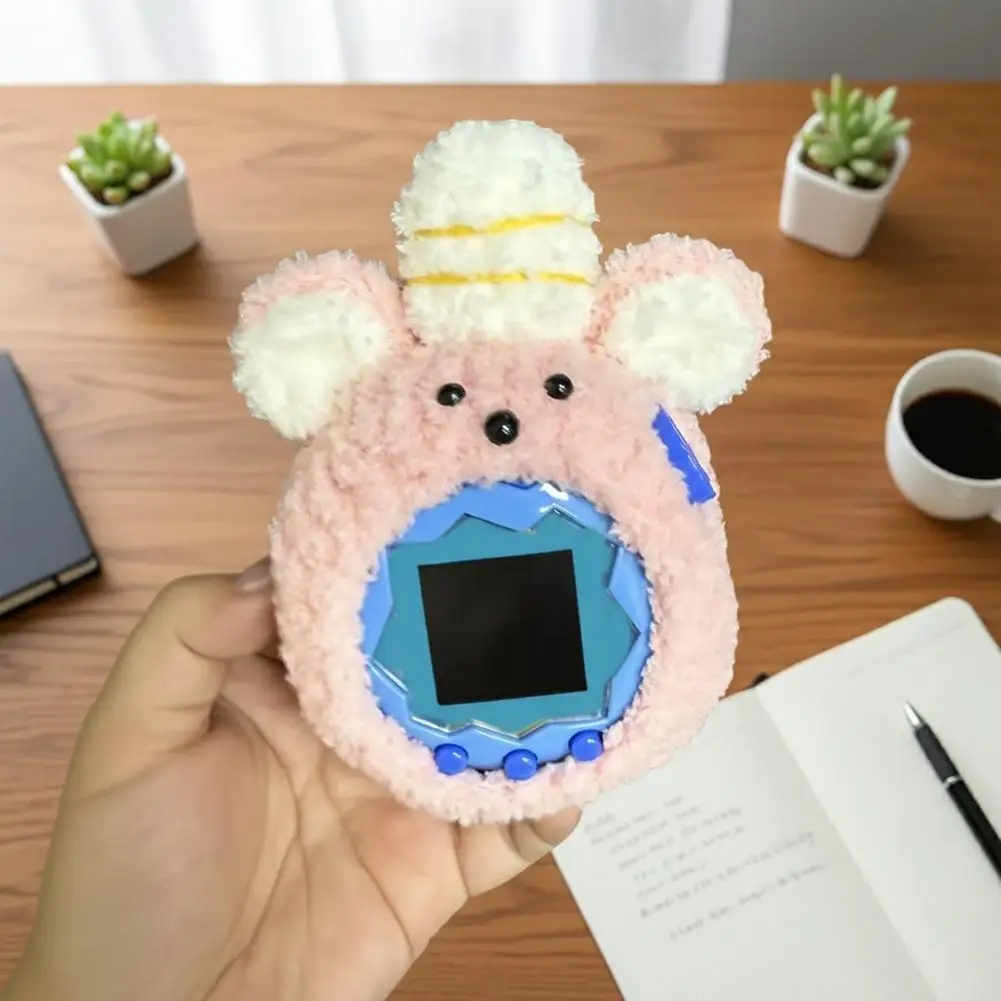 Для Tomagotchi Paradise плюшевый защитный чехол Paradise, вязаный крючком мышь ручной работы King Yarn, набор игровых автоматов для домашних животных, детские подарки Для Tomagotchi Paradise плюшевый защитный чехол Paradise, вязаный крючком мышь ручной работы King Yarn, набор игровых автоматов для домашних животных, детские подарки