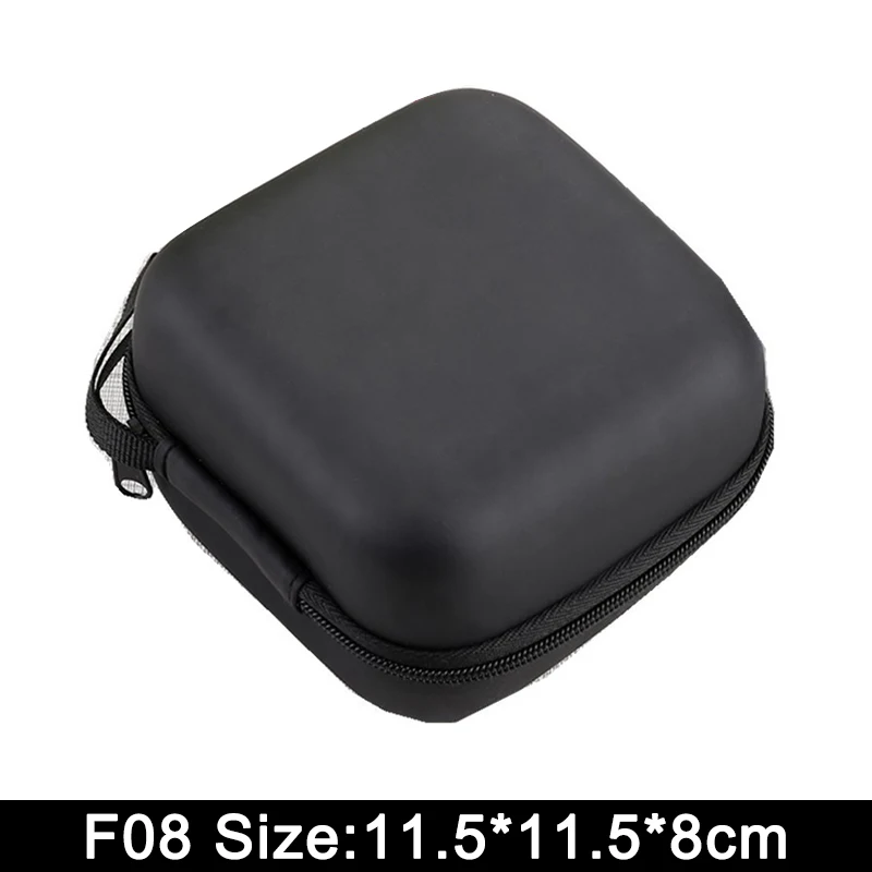 VAORLO With Lanyard Storage Bag 11.5*11.5*8CM/9.5*9.5*4.5CM Square Zipper Case Waterproof Dustproof Shockproof Headsets Bags Box