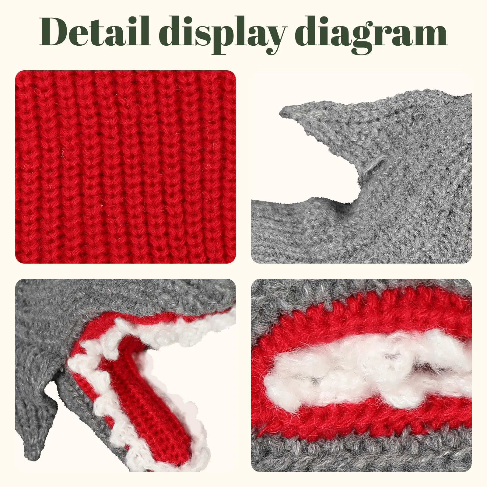 قفازات القرش الاحترار الكرتون شتاء دافئ الحيوان لينة قفازات متماسكة اليد النساء الرجال عيد الميلاد عيد الهالوين