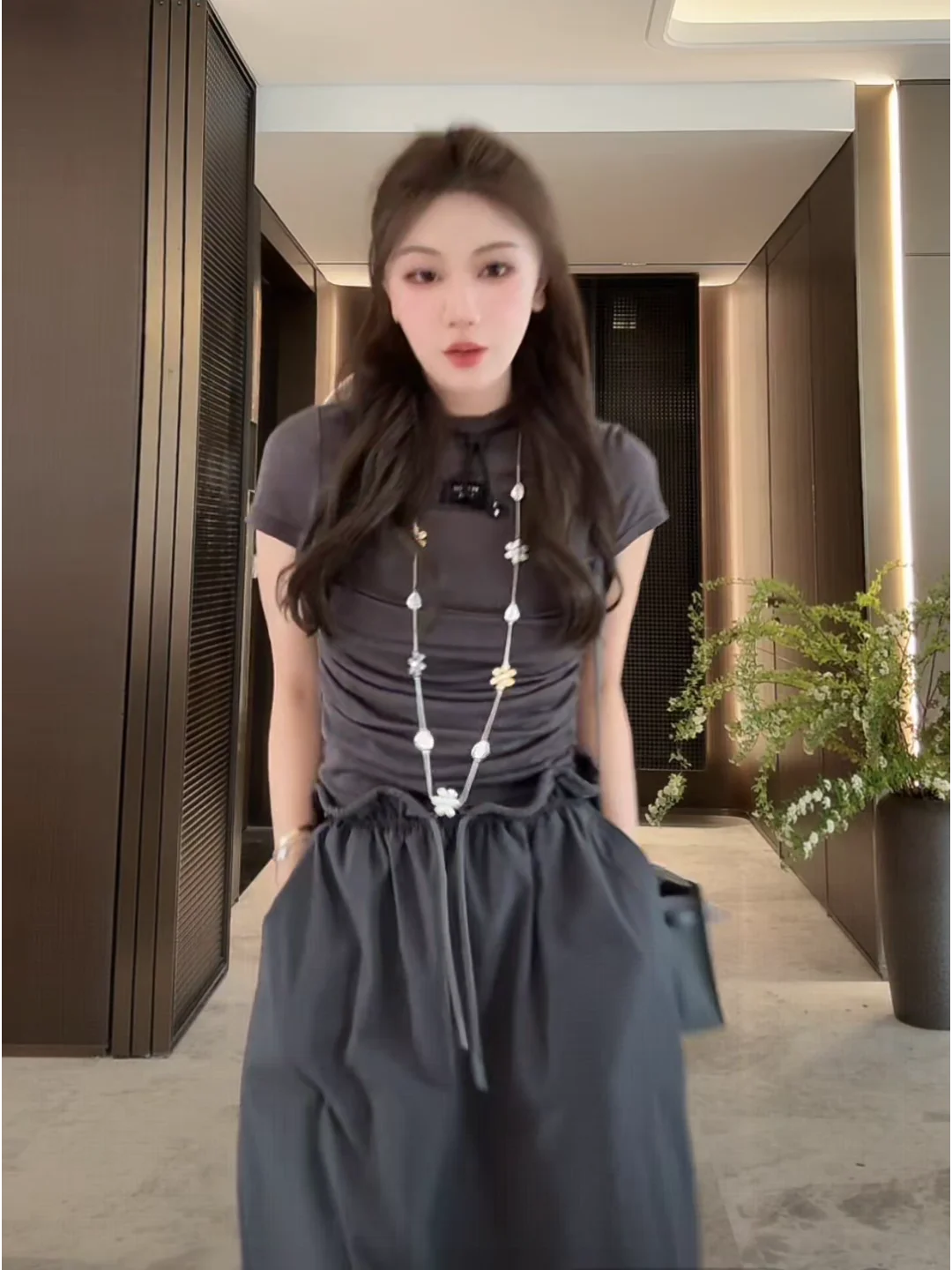 

Уникальная облегающая повседневная футболка Anna, женская летняя футболка для отдыха Lenzing из смеси лиоцеллового волокна ort Sve round Ne Top