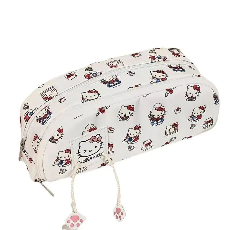 Sanrio Cute Large Capacity Storage Bag Hello Kitty Penbag Kawaii Pochacco Multi-Layer Penbag Cartoon Stationery Gifts