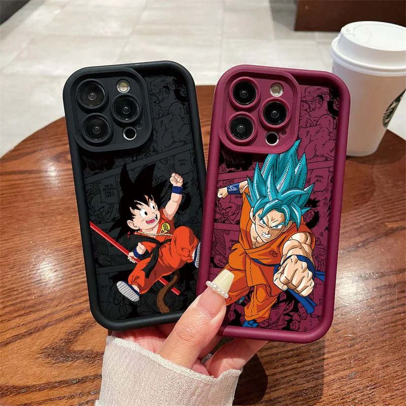 Anime son gokus Dragons balls Phone Case for Samsung S25 S24 S23 S22 S21 S20 Note 20 FE Plus Ultra 4G 5G Soft Silicone TPU Cover - náhled 3