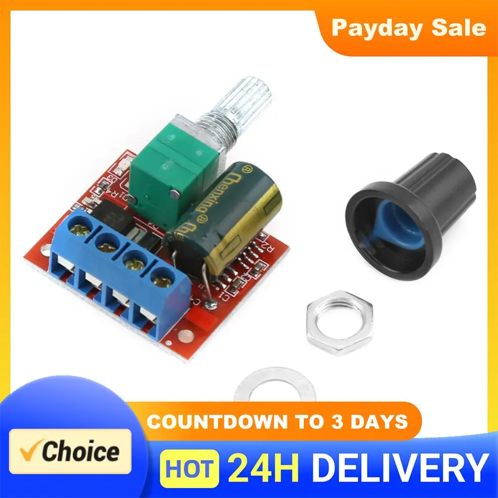 5A Motor PWM Speed Controller DC 4.5V-35V 90W PWM Adjustable Drive Module  Automatic Recovery Speed Control Switch