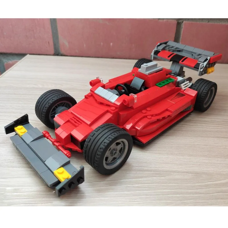 MOC-49428 Classico Nuovo Sport Rosso Supercar Racing Building Blocks Modello, 581 Pezzi, Regalo Giocattolo di Compleanno per Ragazzi e Bambini