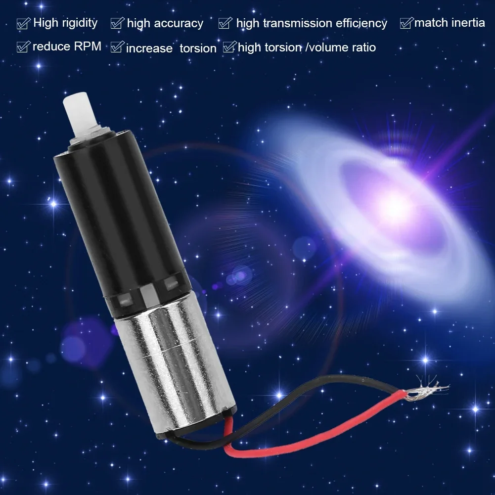6mm Precisão Mini Micro Redutor de Redução Planetária Motor DC3V Motortrês Estágios
